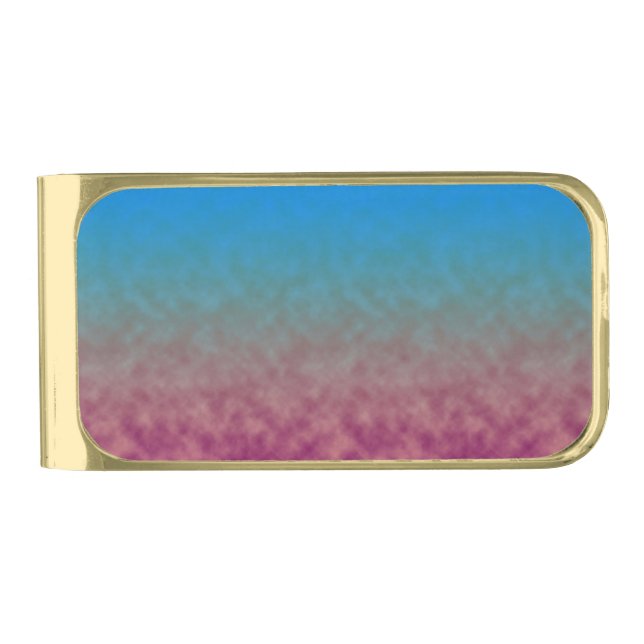 Celestial Fade Gold Finish Money Clip (Front)