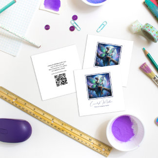 Celestial Fairy Jewelry Delights Square Business Card