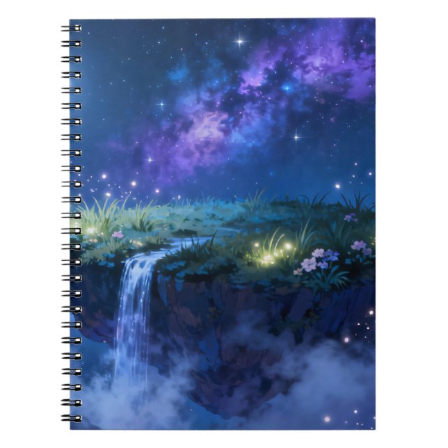 Celestial Falls Spiral Notebook (Front)
