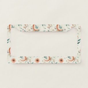 Celestial Floral Pattern (2) License Plate Frame