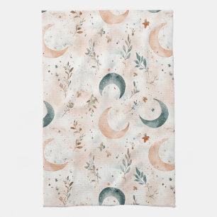 Celestial Floral Pattern (6) Kitchen Towel