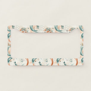 Celestial Floral Pattern (7) License Plate Frame