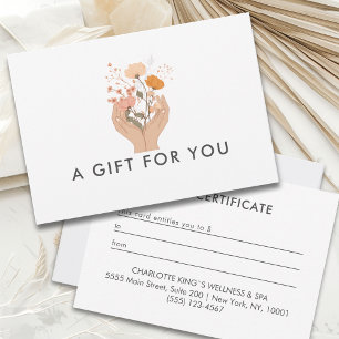 Celestial Floral Salon Business Gift Certificate