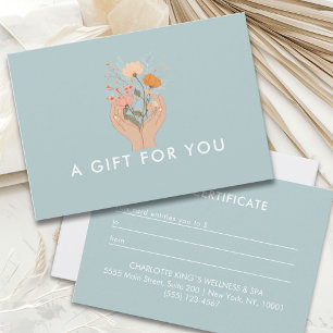 Celestial Floral Salon Business Gift Certificate