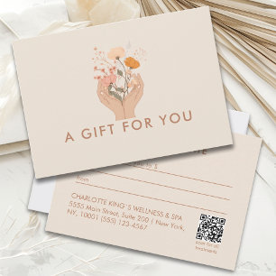 Celestial Floral Salon QR-Code Gift Certificate