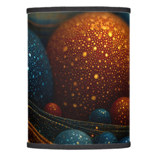 Celestial Flow: Abstract Spheres in Motion Lamp Shade