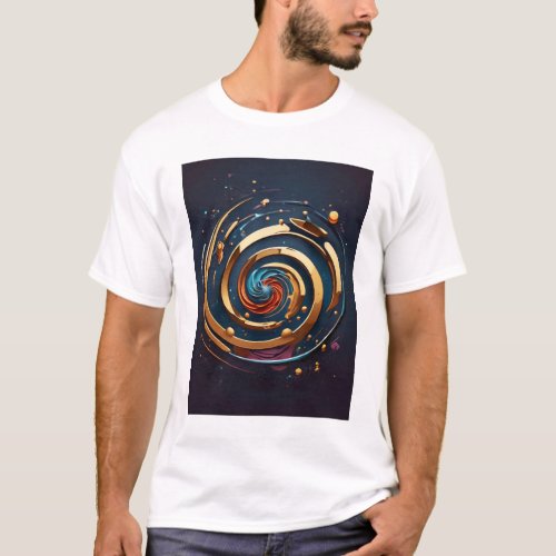 Celestial Forces Apparel Embrace Gravitys Elegan T_Shirt
