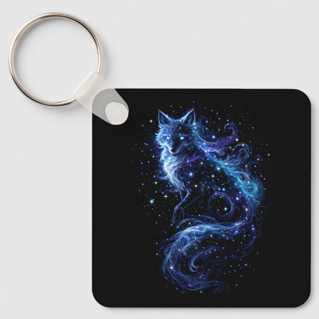 Celestial Fox Spirit Keychain (Front)