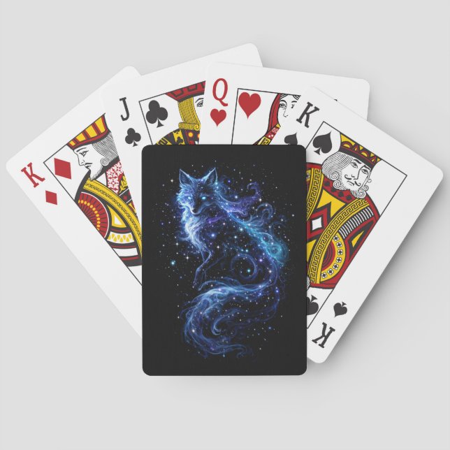 Celestial Fox Spirit Poker Cards (Back)