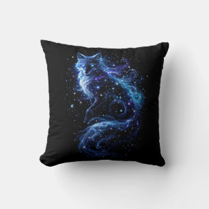 Celestial Fox Spirit Throw Pillow