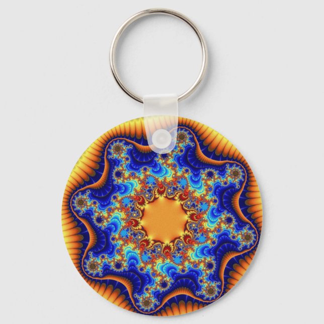 Celestial Fractalscope Keychain (Front)
