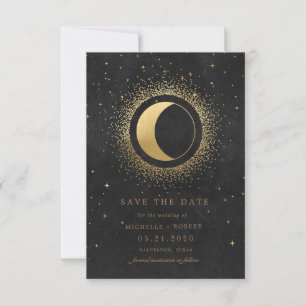 celestial full moon save the date Invitation