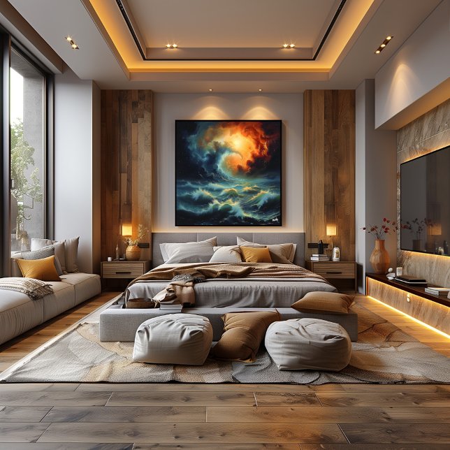 Celestial Fury: Impressive and Surreal Poster (Creator Uploaded)