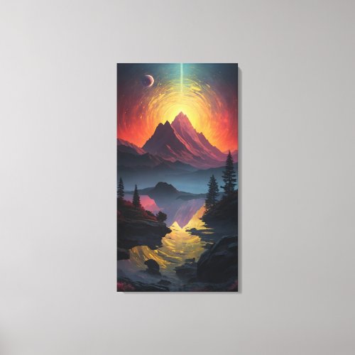 Celestial Fusion Stretched Canvas Prints by Lekro
