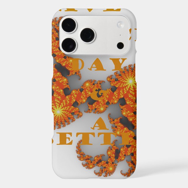 Celestial Galactic Have a Nice Day & Better Night Iphone Case (Back)
