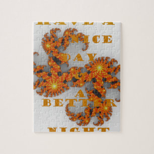 Celestial Galactic Have a Nice Day & Better Night Jigsaw Puzzle