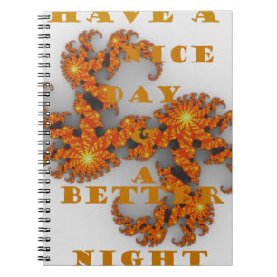 Celestial Galactic Have a Nice Day & Better Night Notebook
