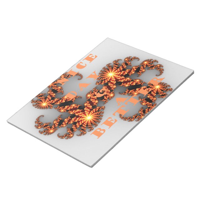 Celestial Galactic: Have a Nice Day & Better Night Notepad (Angled)
