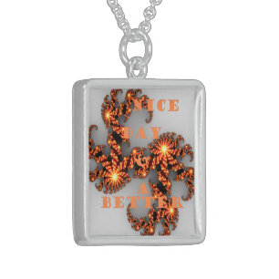 Celestial Galactic: Have a Nice Day & Better Night Sterling Silver Necklace