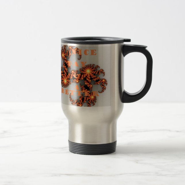 Celestial Galactic Have a Nice Day & Better Night  Travel Mug (Right)
