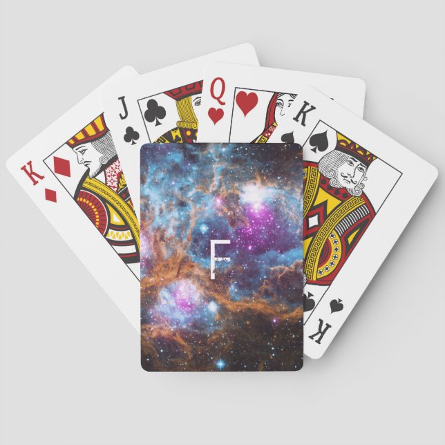Celestial Galaxy | Monogram Poker Cards (Back)