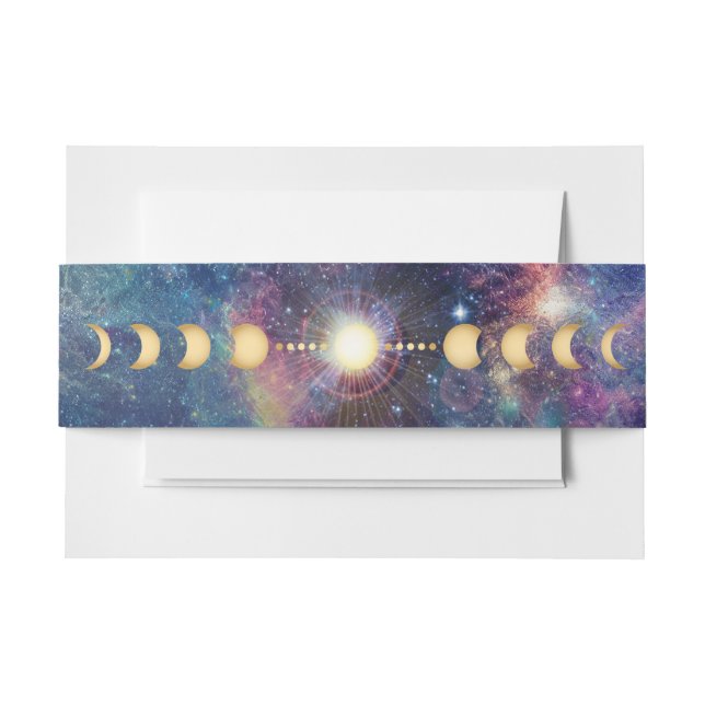 Celestial Galaxy Moon Phase Belly Band (Front Example)
