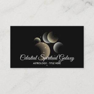 Celestial Galaxy Space Astrology Business Card