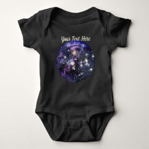 Celestial Galaxy Space  Baby Bodysuit
