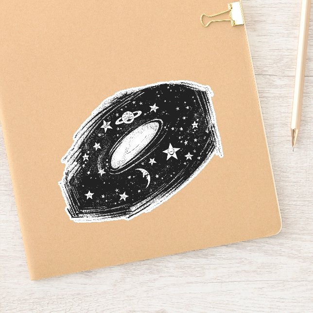 Celestial Galaxy Sticker – Dreamy Cosmic Art (Notebook)
