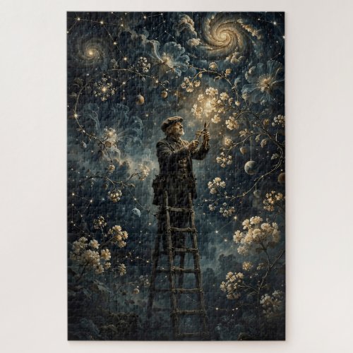 Celestial Gardener — Magical Cosmic Botany Art  Jigsaw Puzzle
