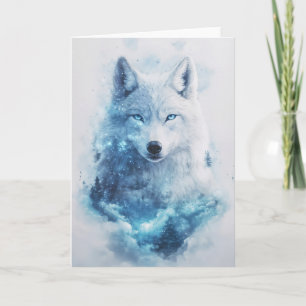 Celestial Gaze of the Majestic Wolf Card