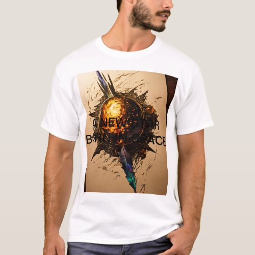 Celestial Genesis Gravity_Themed New Star Formed T_Shirt