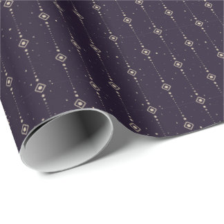 Celestial Geometric Seamless Pattern Design Wrapping Paper