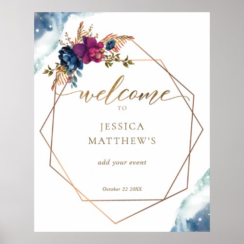 Celestial Geometrical Any Event Welcome Sign