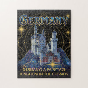 Celestial Germany Neuschwanstein Castle Art Jigsaw Puzzle