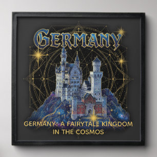 Celestial Germany Neuschwanstein Castle Art Peel And Stick Photo Tile