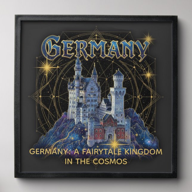 Celestial Germany Neuschwanstein Castle Art Peel And Stick Photo Tile (Front Set)