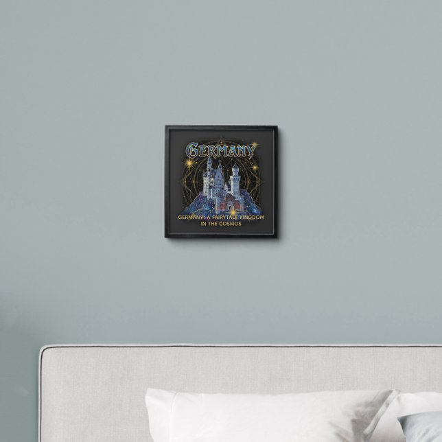 Celestial Germany Neuschwanstein Castle Art Peel And Stick Photo Tile (Bedroom)