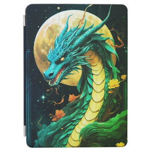 Celestial Glide A Majestic Chinese Dragons Cosmi iPad Air Cover