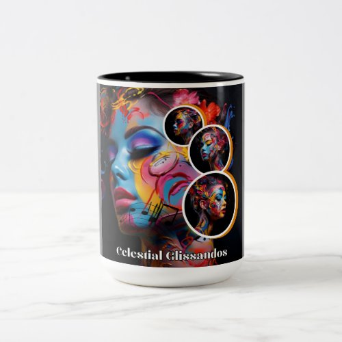 Celestial Glissandos  Two_Tone Coffee Mug