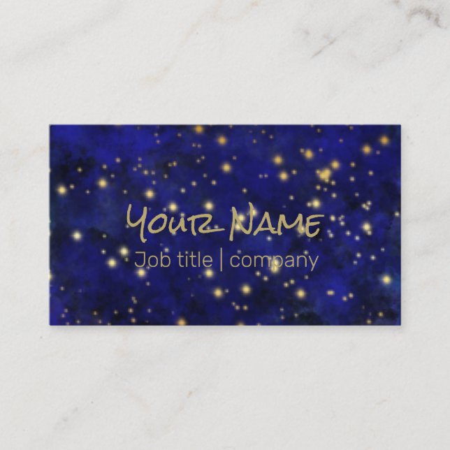 Celestial glow light business card (Front)