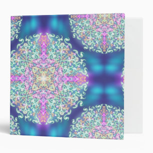 Celestial Glow Mandala 3 Ring Binder