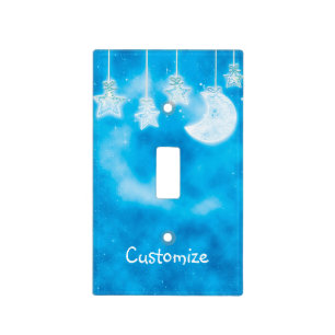 Celestial Glow Stars Bedroom Nursery Light Switch Cover