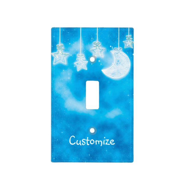 Celestial Glow Stars Bedroom Nursery Light Switch Cover