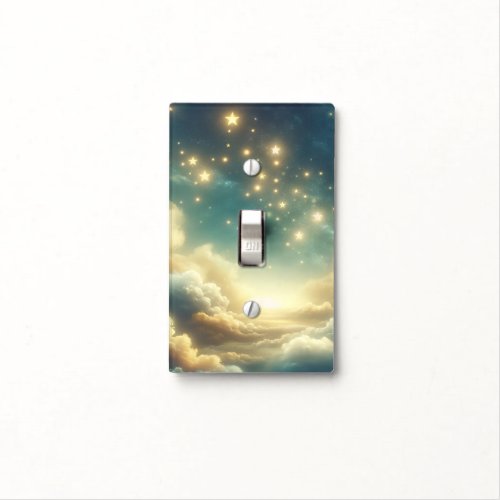 Celestial Glowing Stars Starry Sky  Light Switch Cover