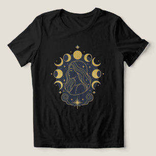 Celestial Goddess Moon & Stars Women’s T-Shirt Tri-Blend Shirt