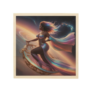 Celestial Goddess Wood Art