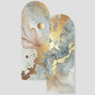 Celestial Gold Ink Custom Bookmark