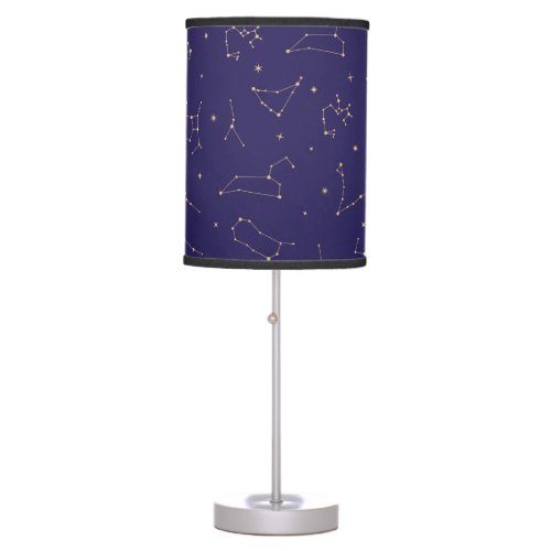 Celestial Gold Star Solareclipse Theme  Table Lamp