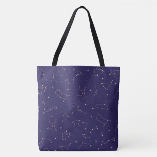 Celestial Gold Star Solareclipse Theme  Tote Bag